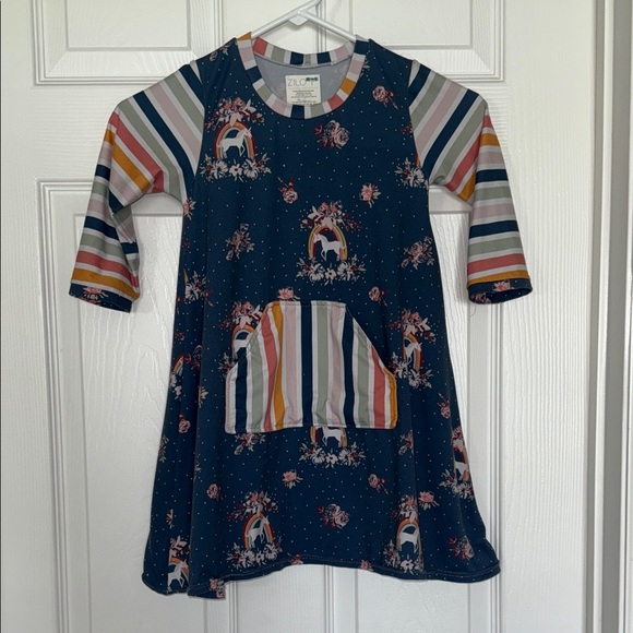 Zilo Other - Zilo girls longsleeve knit A-line dress